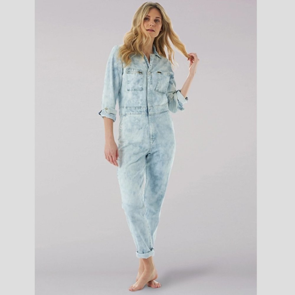 NWT Lee Union-All Denim Jumpsuit, Indigo Acid